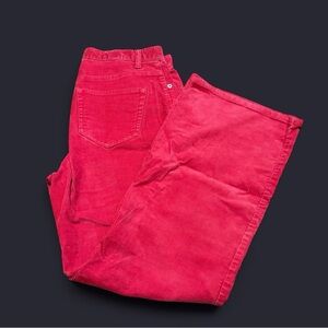 Lands' End Bold Pink Corduroy Pants